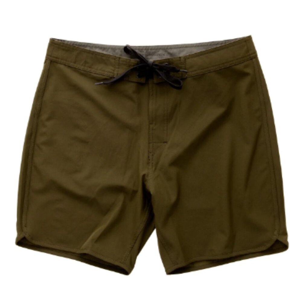 Need Essentials - Olive-Scallop Boardshort - Mens Swimsuit